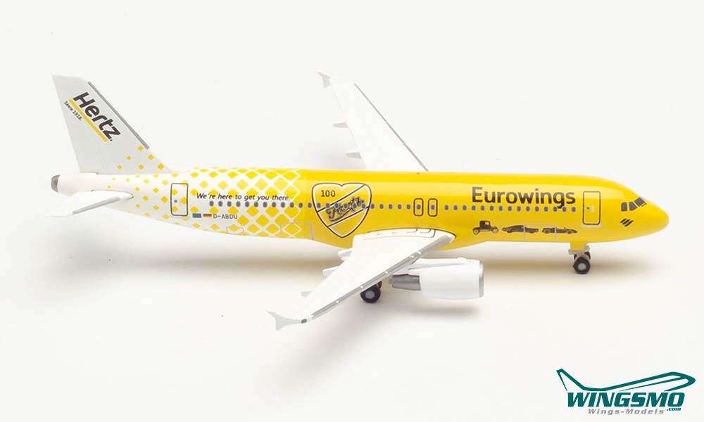 Herpa Wings Eurowings Airbus A320 Hertz 100 Jahre 533560