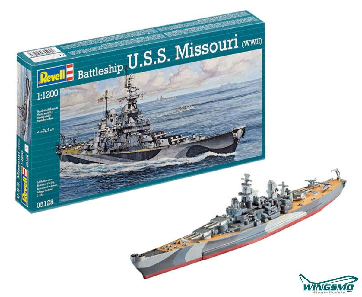 Revell Model Sets Battelship USS Missouri WWII 1:1120 65128