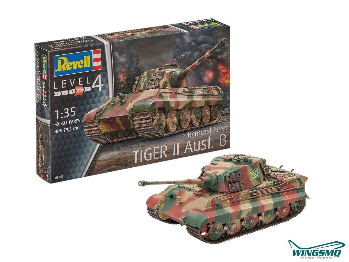 Revell Militär Tiger II Ausf.B Henschel Turr 1:35 03249
