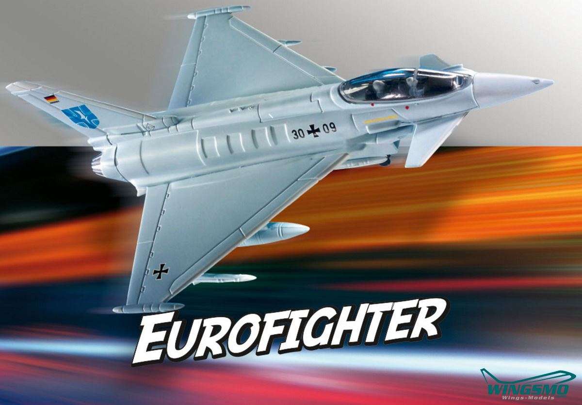 Revell Flugzeuge Build &amp; Play Eurofighter Typhoon 1:100 06452