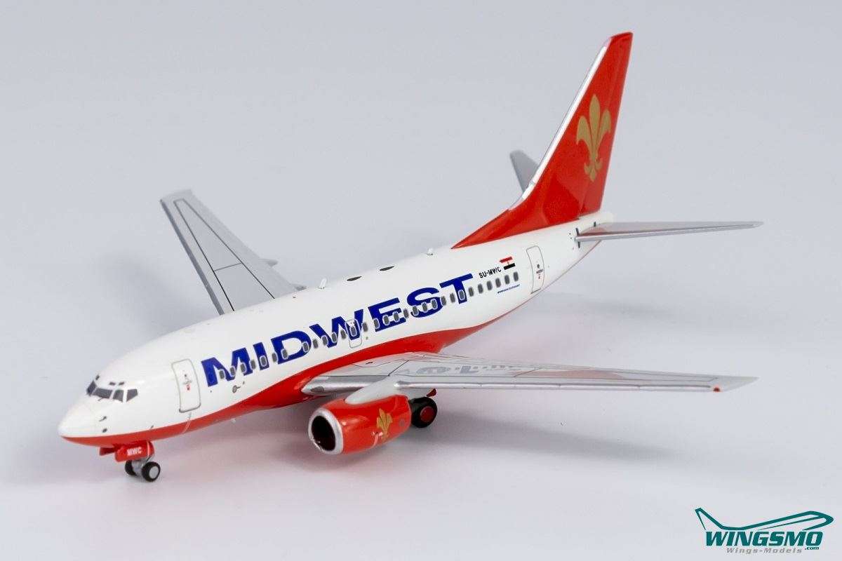 NG Models Midwest Airlines Boeing 737-600 SU-MWC 76003