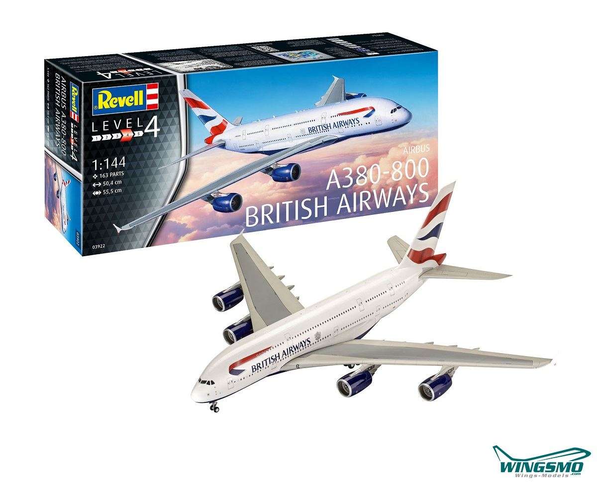 Revell Flugzeuge British Airways Airbus A380-800 1:144 03922