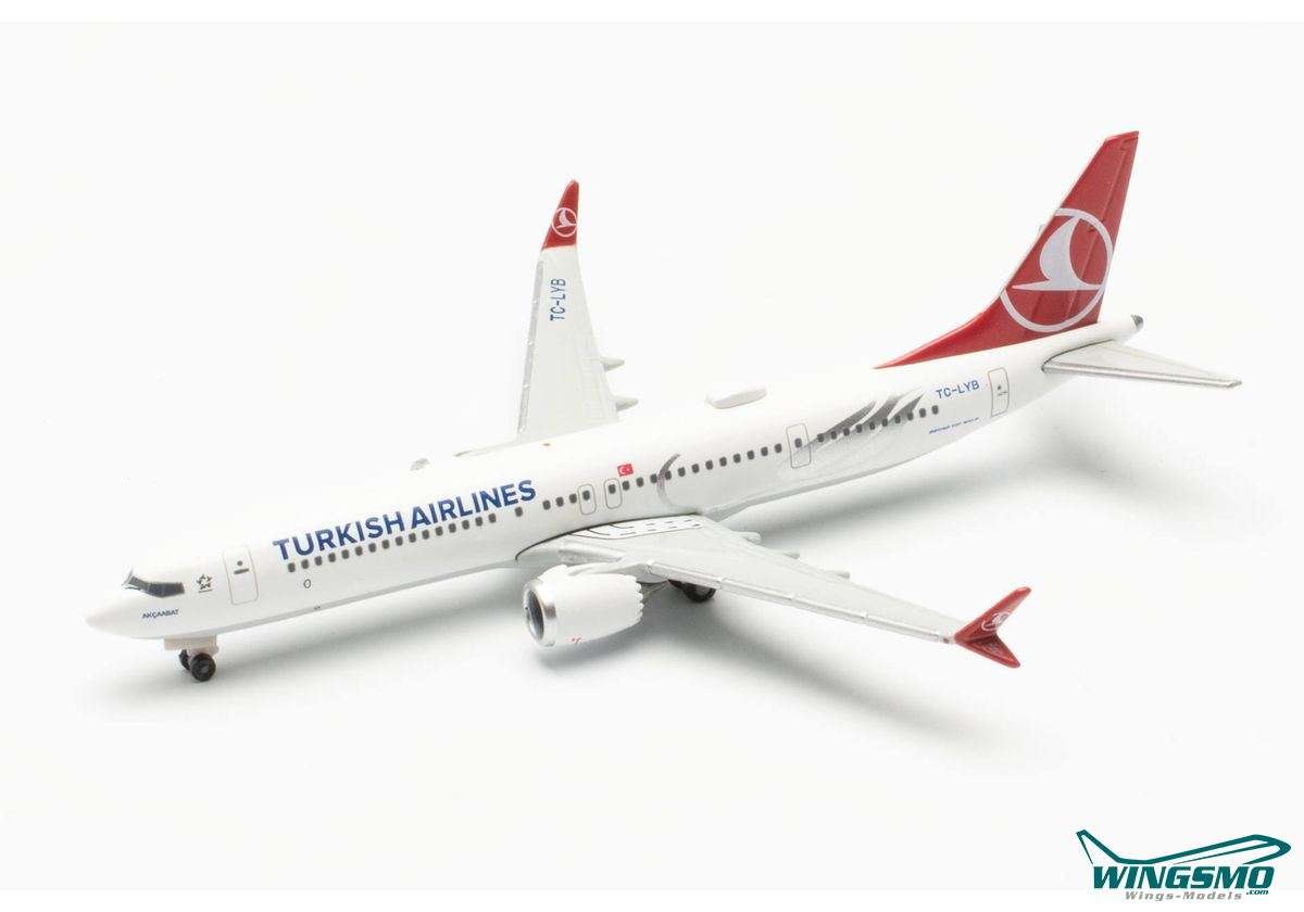Herpa Wings Turkish Airlines Boeing 737 Max 9 TC-LYB 537483