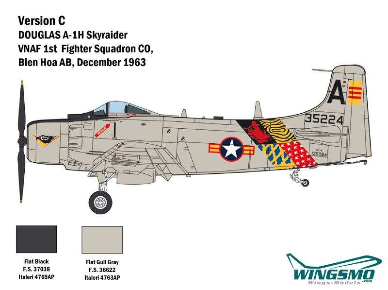 Italeri A-1H Skyraider 2788