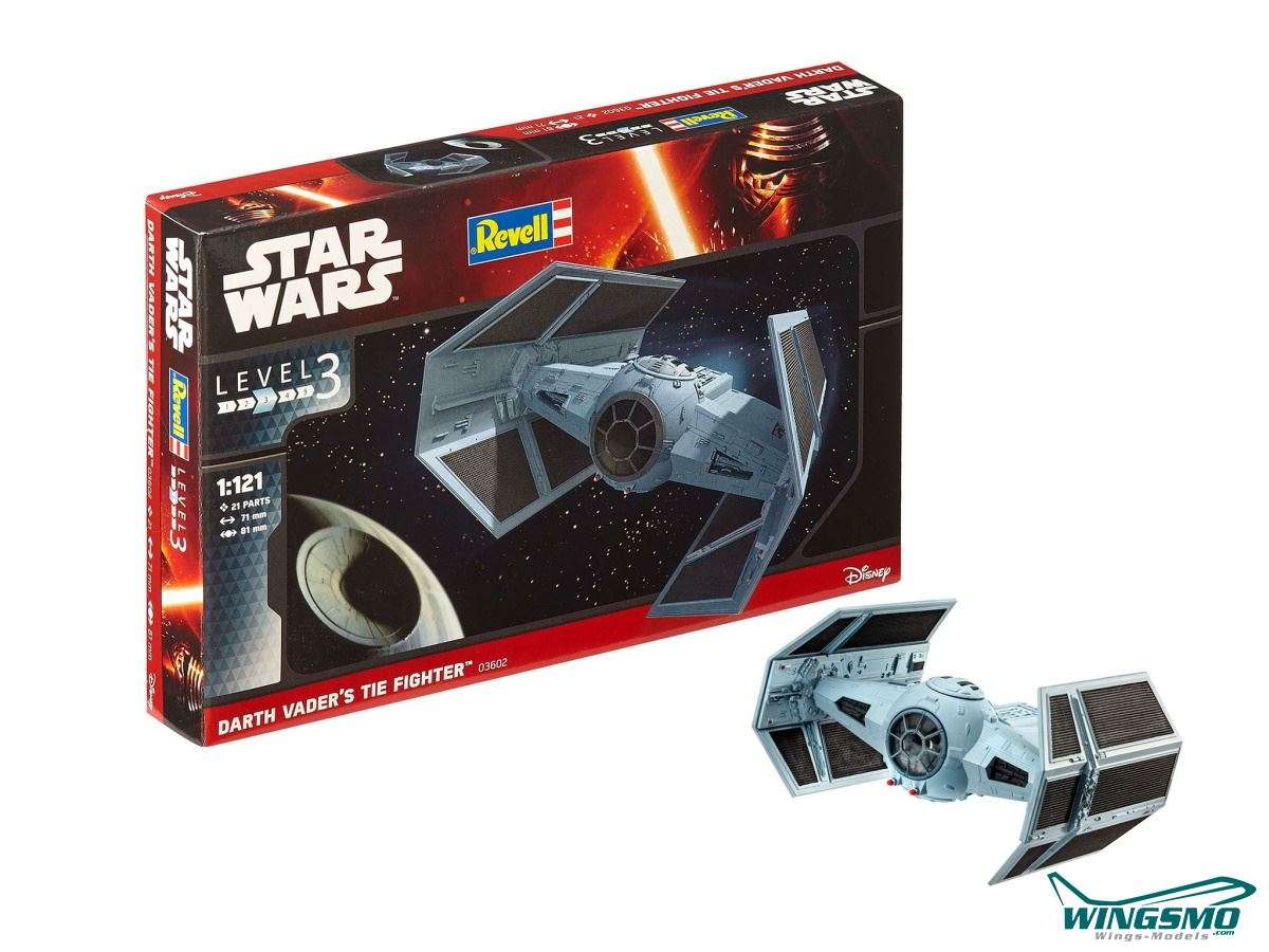 Revell Star Wars TIE Fighter Darth Vader Modellbausatz 1:121 03602
