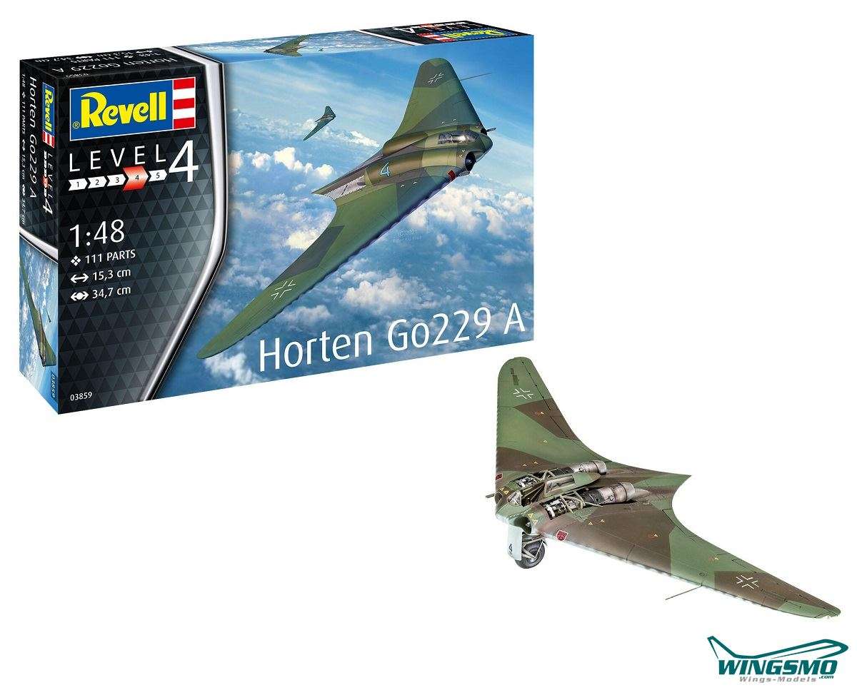 Revell Flugzeuge Horton Go229 A-1 Flying Wing 03859