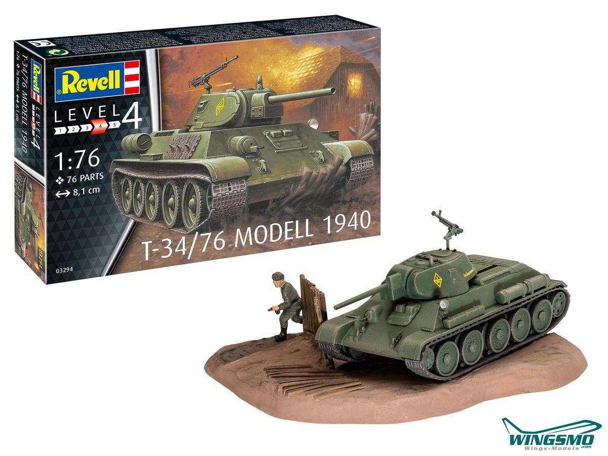 Revell military T-34/76 model 1940 1:76 03294