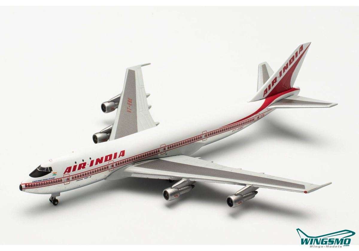 Herpa Air India 50 Years of 747 Introduction Boeing 747-200 Emperor Shahjehan VT-EBE 535892