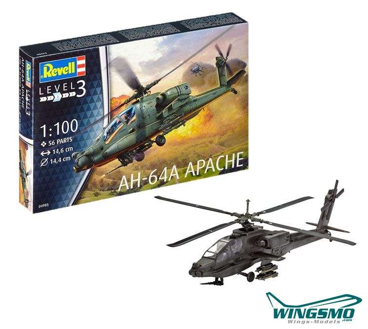 MODEL HELICOPTER Revell AH-64A Apache 1:100 SCALE 