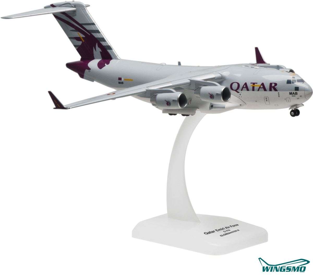 Hogan Wings Boeing C-17A QATAR EMIRI AIR FORCE &quot;Qatar&quot; Scale 1:200 aviation models LIF7075
