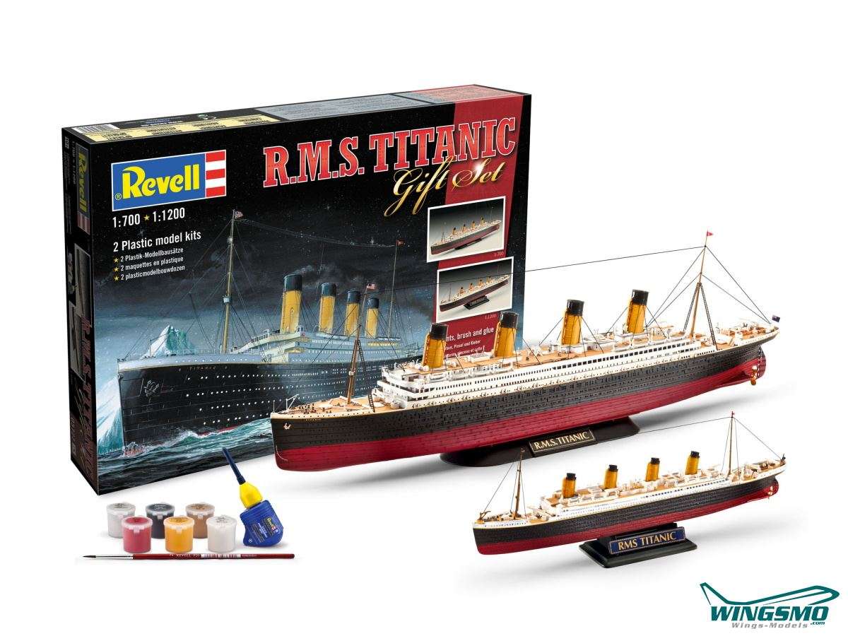 Revell Geschenk-Sets RMS Titanic 2 Modelle 1:700 und 1:1200 05727