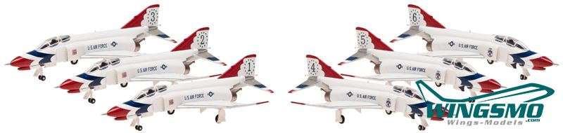 Hogan Wings F-4E, USAF, Thunderbirds (Twin seat) 6 in 1 Scale 1/200 LIF60005