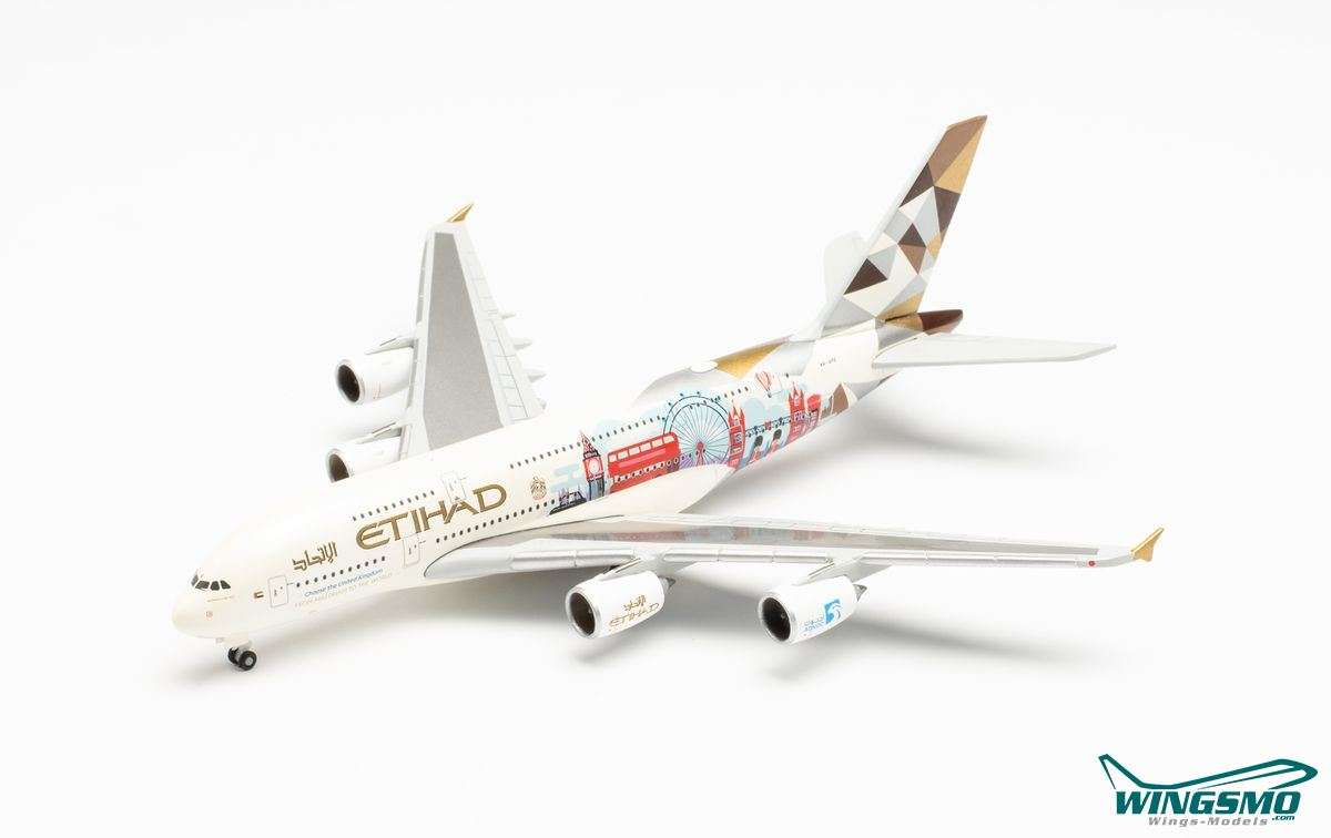 Herpa Wings 1:500 Etihad Airways Airbus A380 Choose the United Kingdom 535007