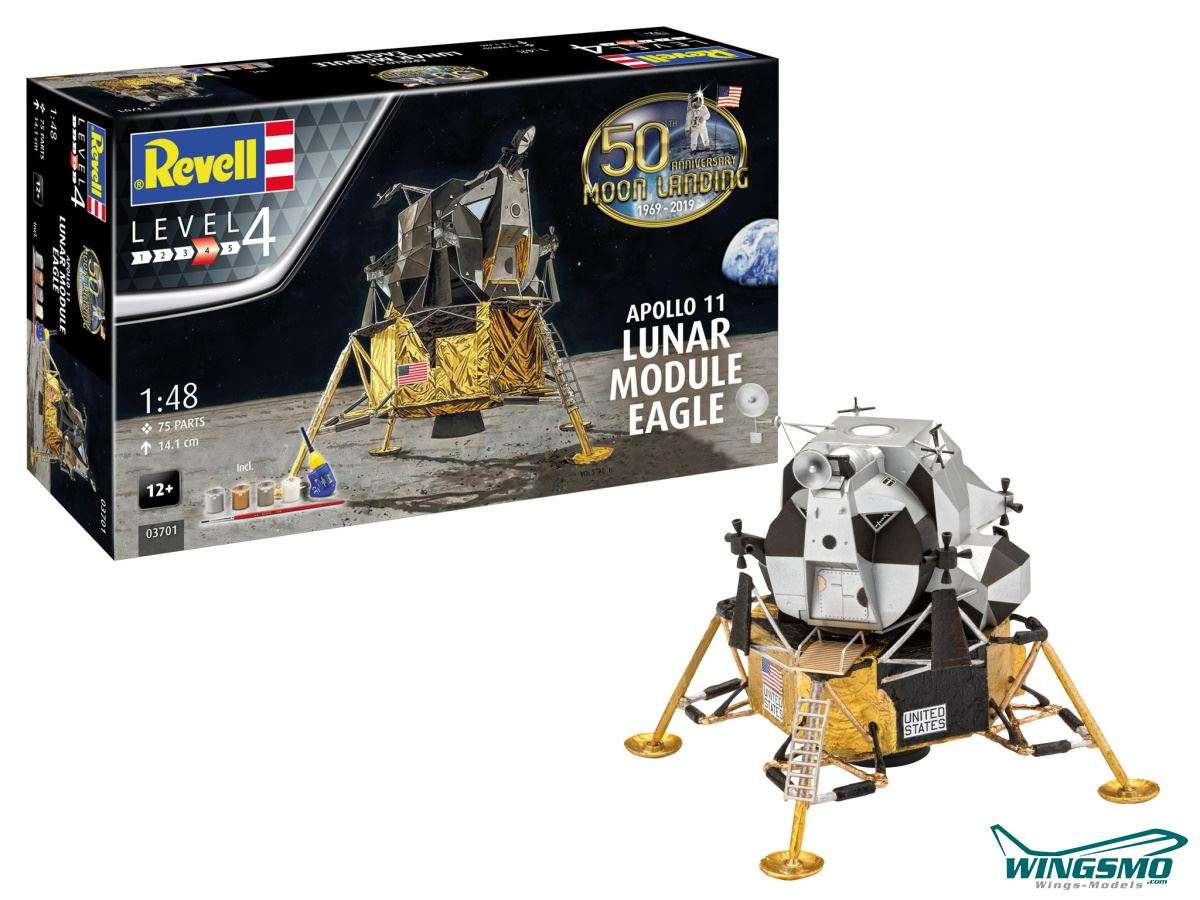 Revell Raumfahrt Apollo 11 Lunar Module Eagle 1:48 03701