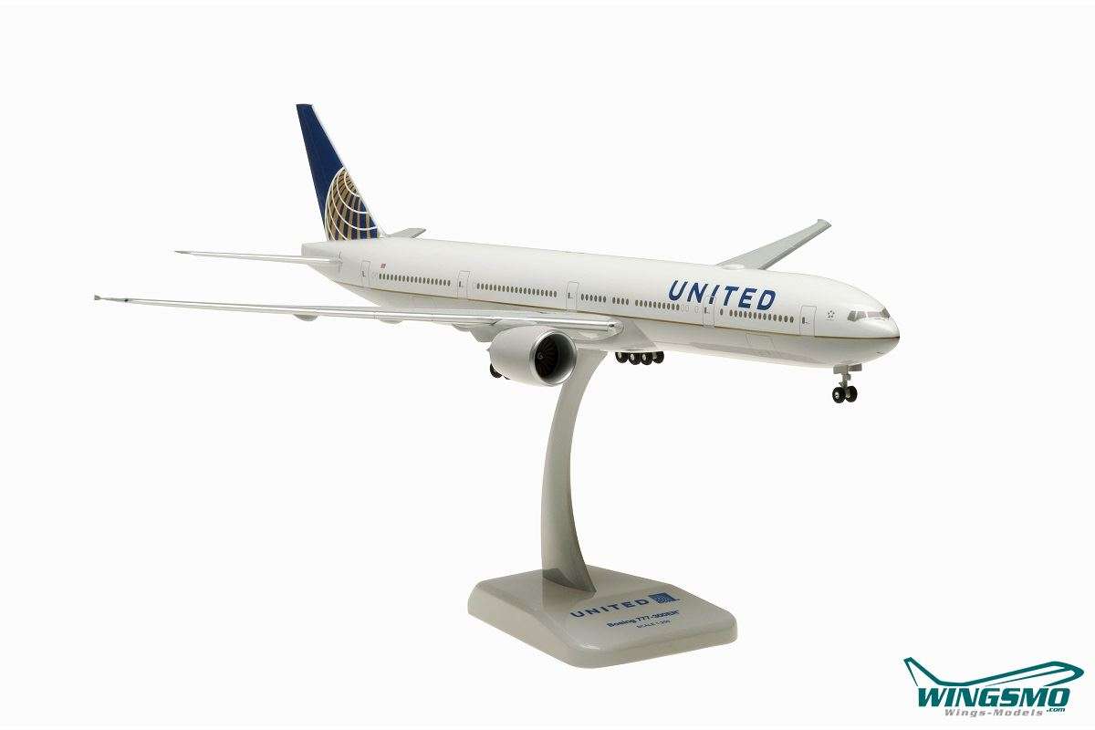 Hogan Wings Boeing 777-300ER United Airlines with WiFi Radome Scale 1:200 LI10567GR