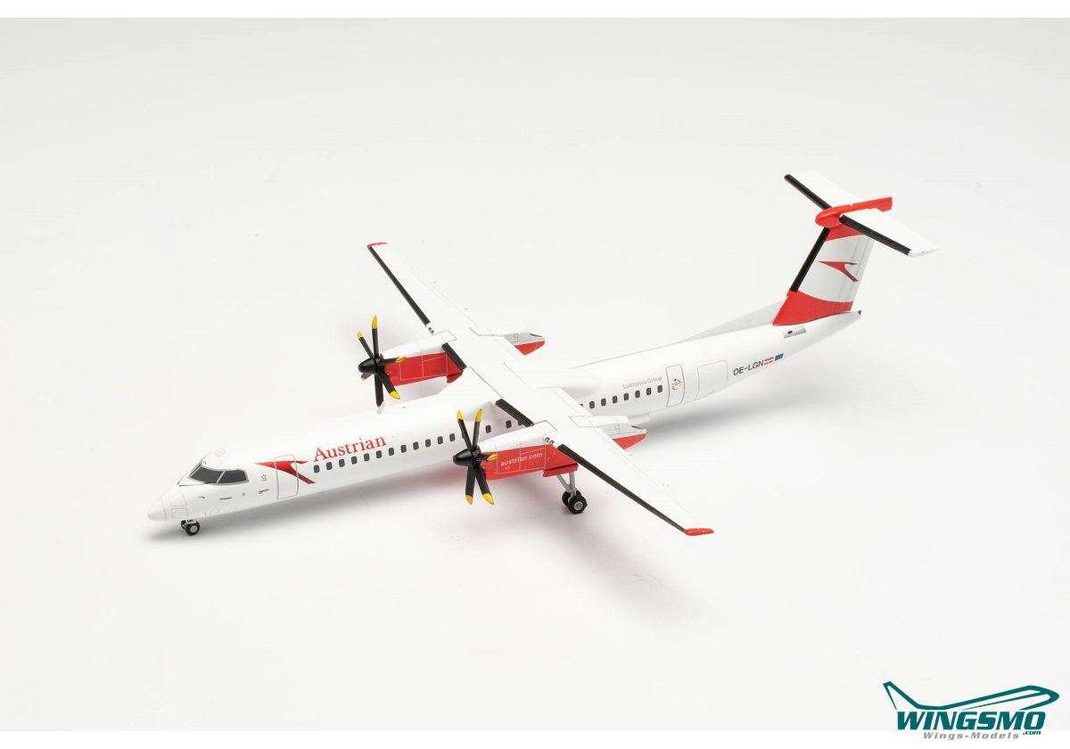 Herpa Austrian Airlines Bombardier Q400 Gmunden OE-LGN 571975