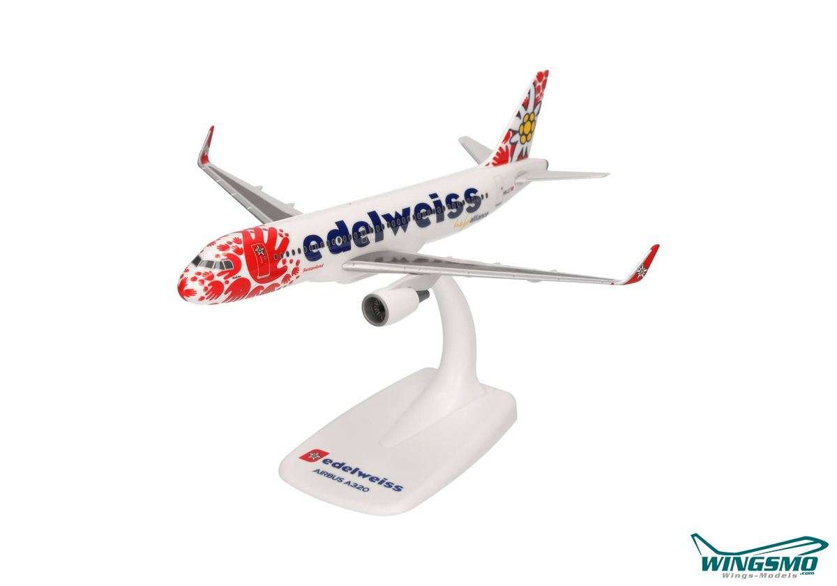 Herpa Wings Edelweiss Air Airbus A320 HB-JLT 613712