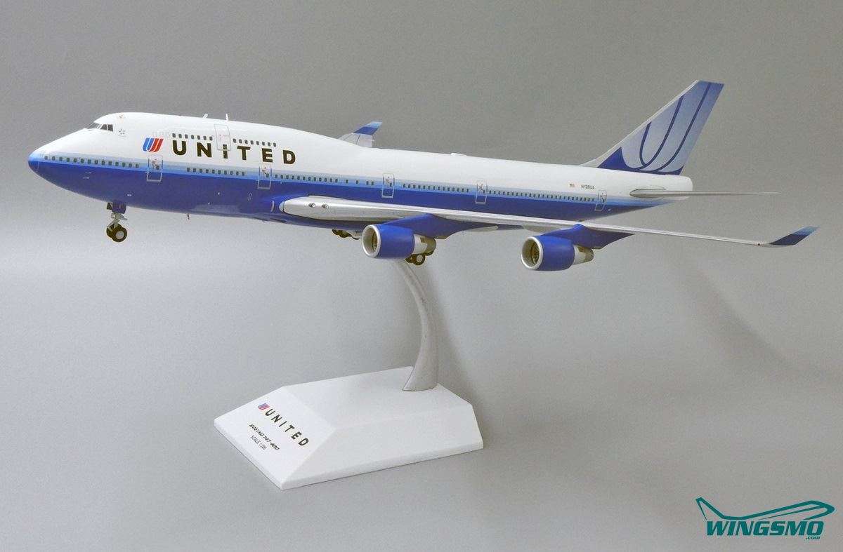 JC Wings United Airlines Boeing 747-400 N128UA 1:200 XX2267