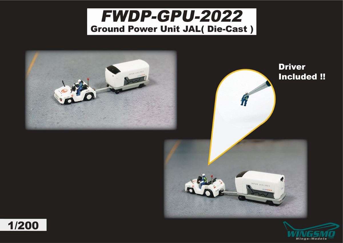 Limox Wings JAL Ground Power Unit Set FWDP-GPU-2022