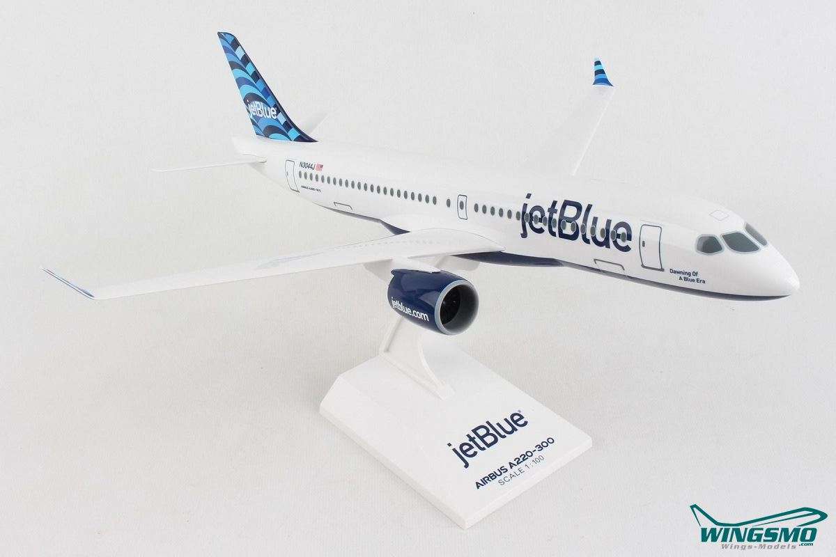 Skymarks JetBlue Airbus A220-300 1:100 SKR1036