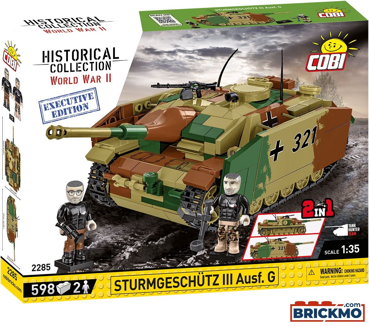 Cobi Executive Edition Historical Collection World War II 2285  Sturmgeschütz III ausf.G Tank Hunter 2285,  - Aircraft Models