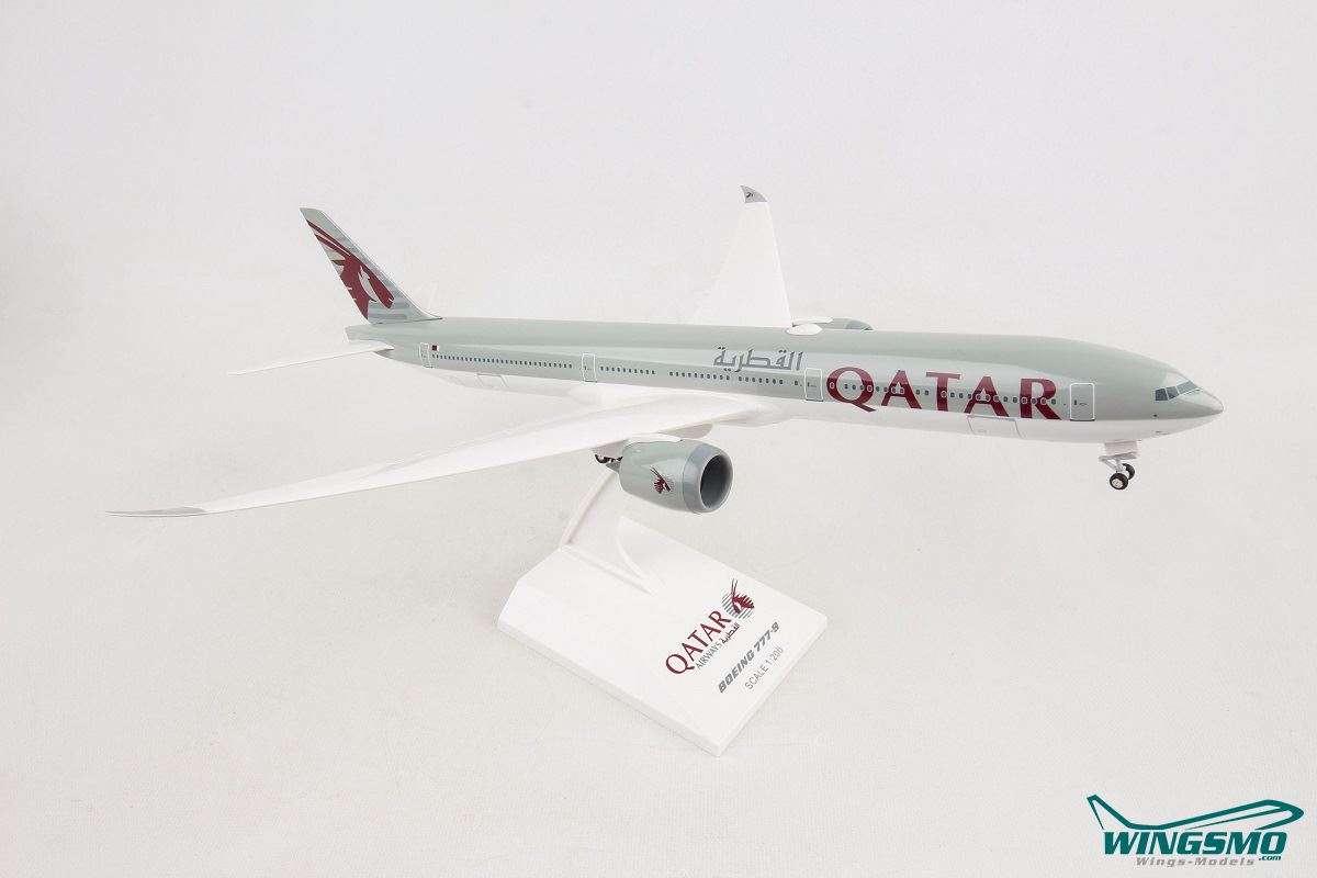 Skymarks Qatar Airways Boeing 777-9 flex Wingtips 1:200 SKR1014