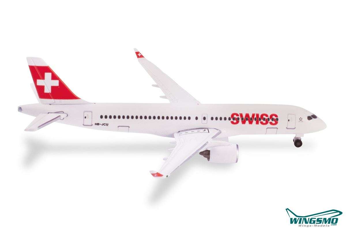 Herpa Wings Swiss International Airlines Airbus A220-300 HB-JCU “Davos” 532877-001