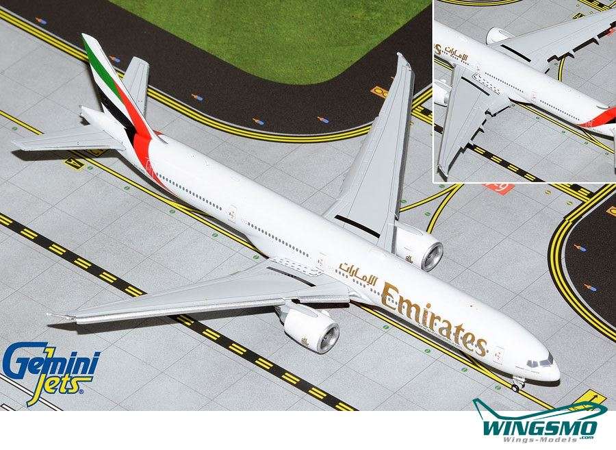 GeminiJets Emirates Boeing 777-300ER A6-END Flaps Down Version GJUAE2068F