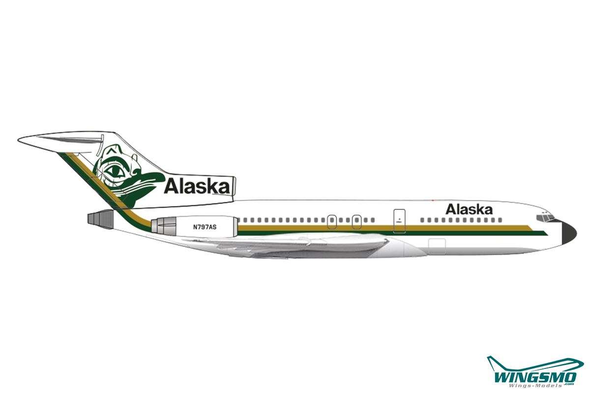 Herpa Wings Alaska Airlines Boeing 727-100 N797AS 537292