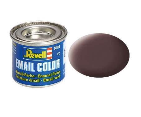 Revell Modellbau Farbe Email Color Lederbraun matt 14ml RAL 8027 32184