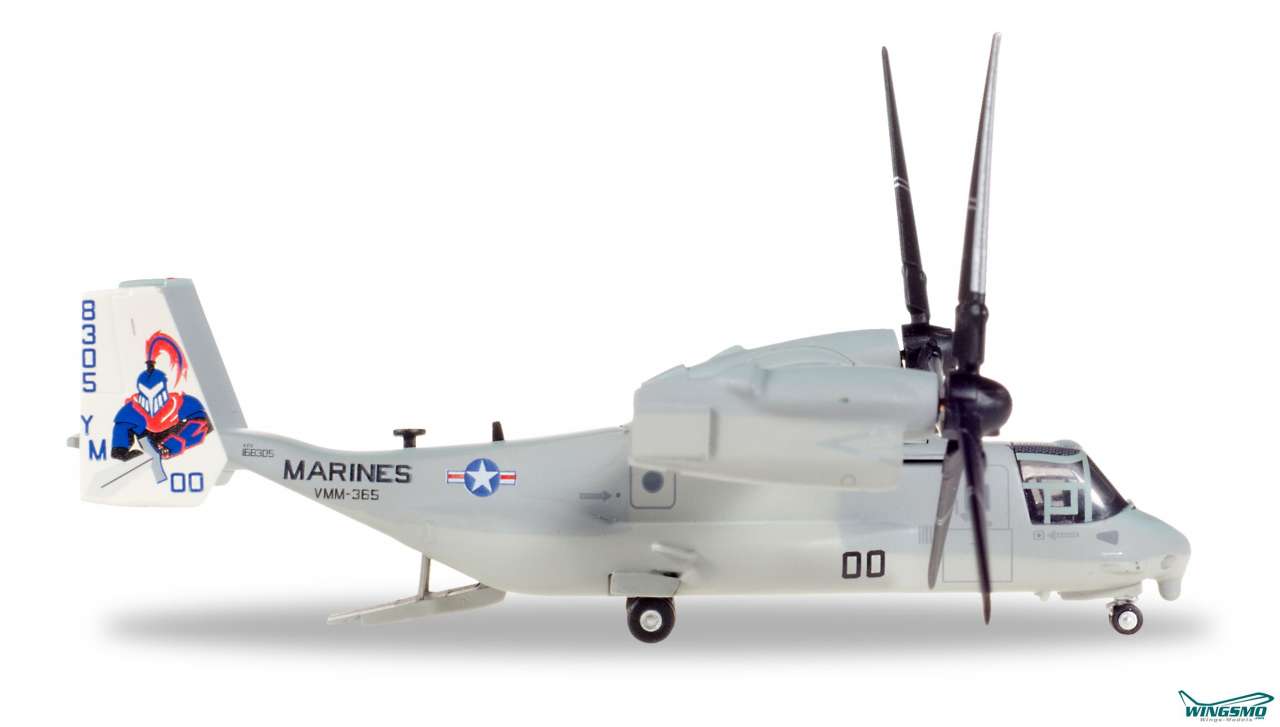 Herpa Wings U.S. Marine Corps Bell/Boeing MV-22 Osprey -VMM-365 &quot;Blue Knights&quot; - 168305/00 558549