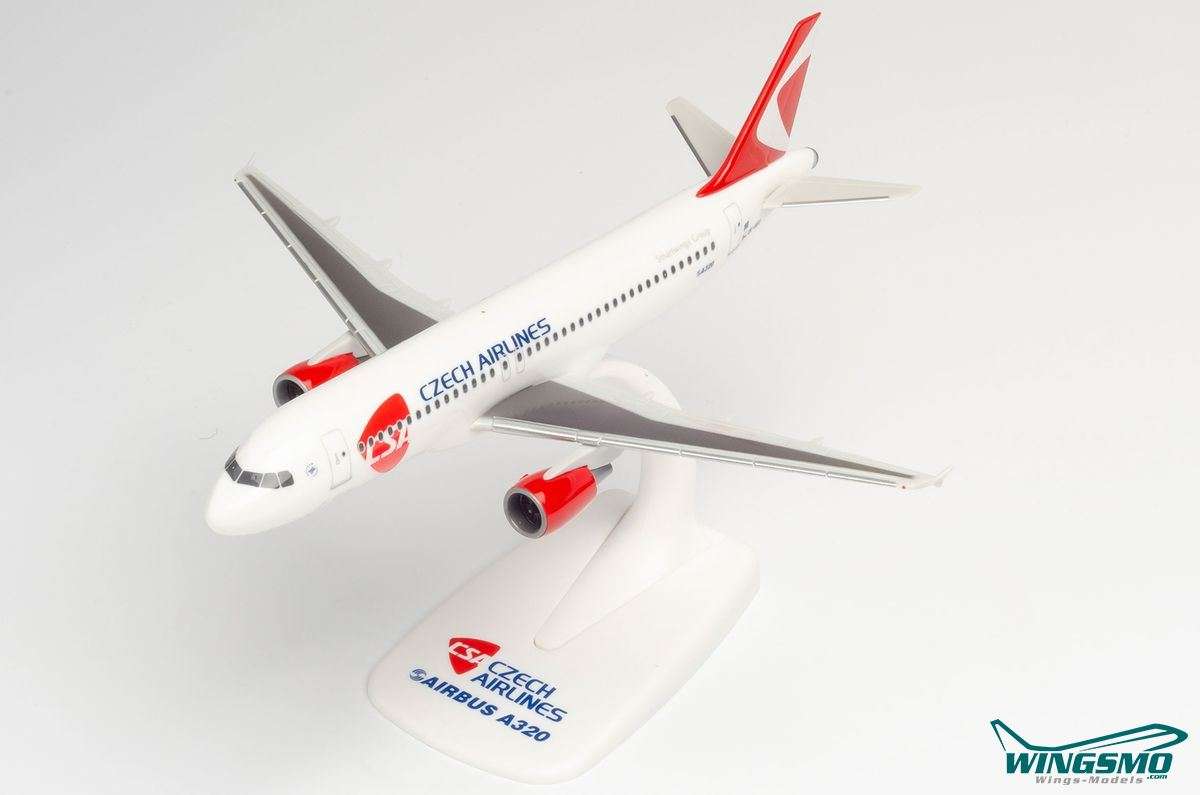 Herpa Wings CSA Czech Airlines Airbus A320 - new 2020 colors – OK-HEU 613033 Snap-Fit