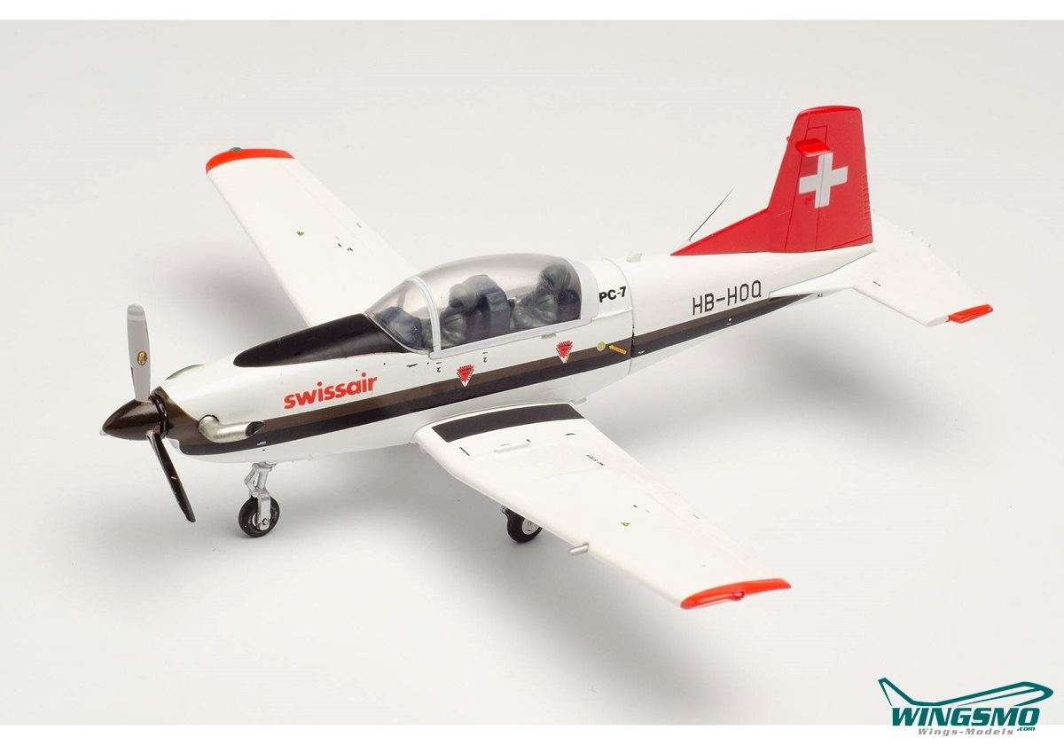 Herpa Wings Swissair Pilatus PC-7 Turbo Trainer 1:72 580656