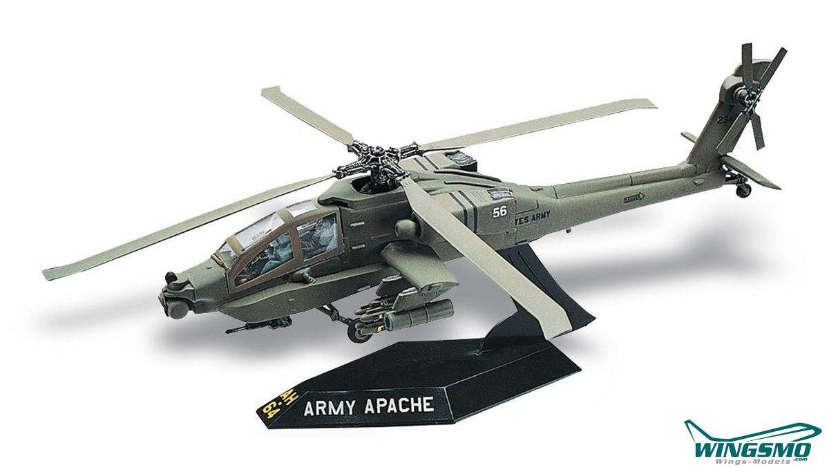 Revell US Snap Tite AH-64 Apache Helicopter 1:72 11183