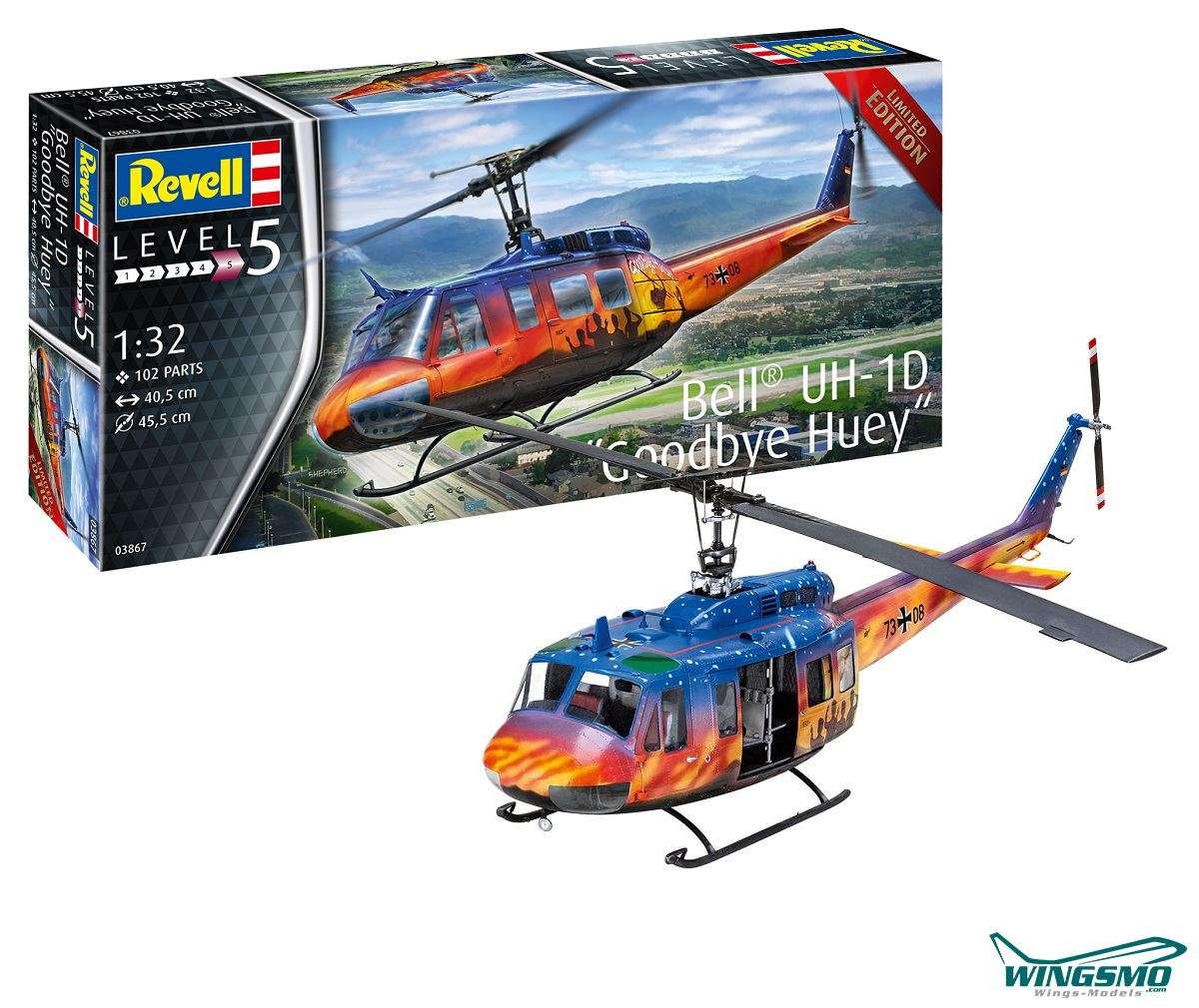 Revell Hubschrauber Goodbye Huey Bell UH-1D 1:32 03867