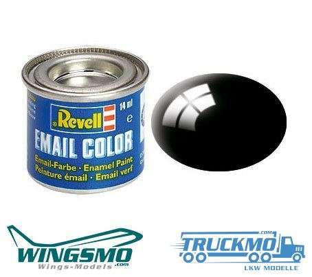 Revell Modellbaufarben Email Color Schwarz glänzend 14ml RAL 9005 32107