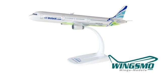 Air Busan-Airbus a321-200 1:200 Herpa Snap-Fit 611527 nuovo modello di aereo a321 