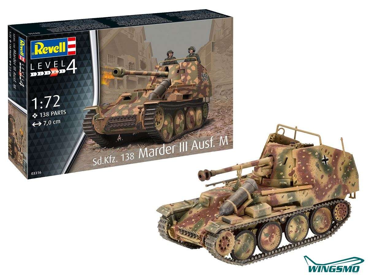 Revell military special Kfz 138 Marder III version M 03316