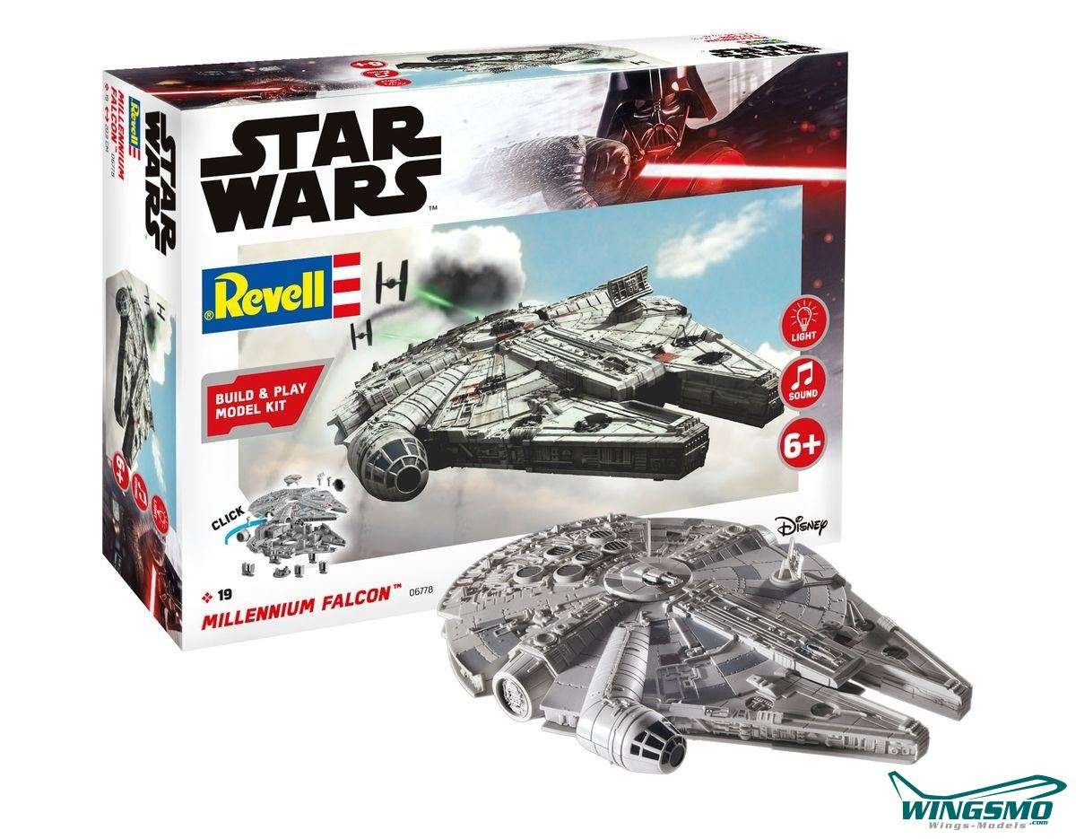 Revell Star Wars Solo Model Kit with Sound & Light Up 1/164 Millenium Falcon 