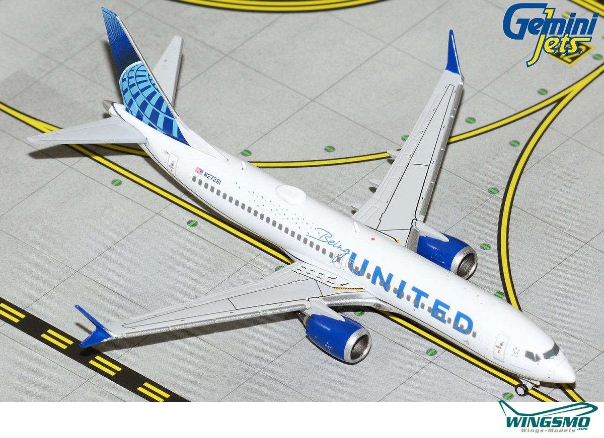 GeminiJets United Airlines Boeing 737-MAX8 N27261 GJUAL2074