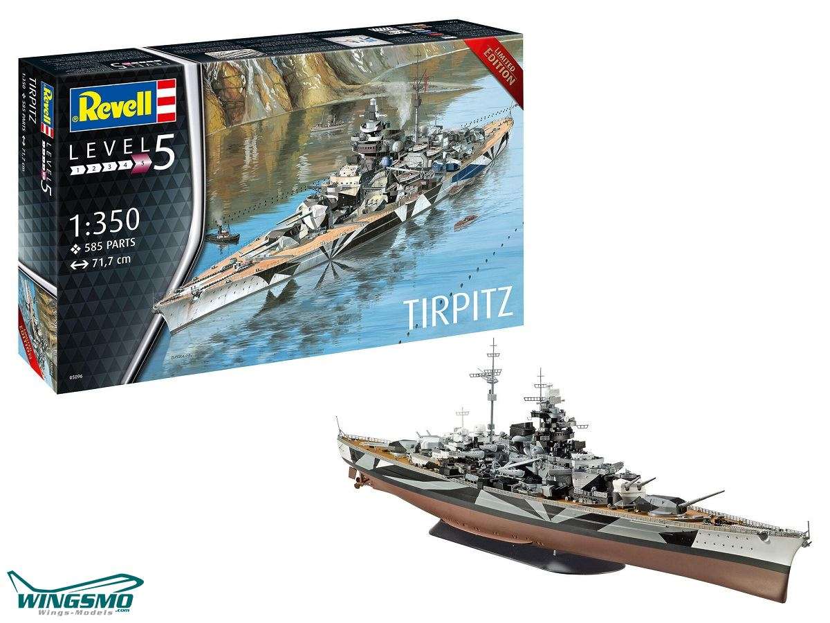 Revell Schiffe German Battleship Tirpitz 05096