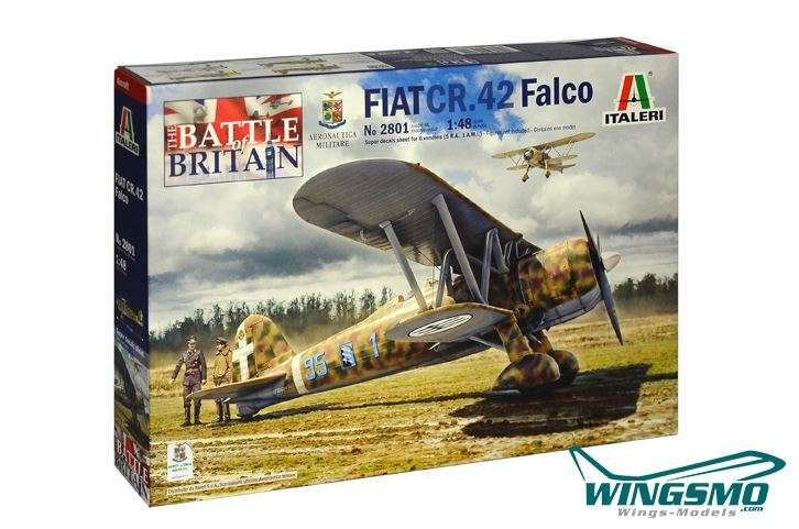 Italeri Flugzeuge Fiat Cr.42 Falco Battle of Britain 2801