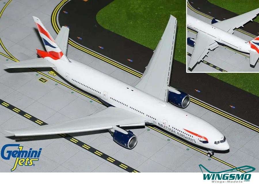 GeminiJets British Airways Boeing 777-200ER G-YMMS Flaps Down Version G2BAW1130F