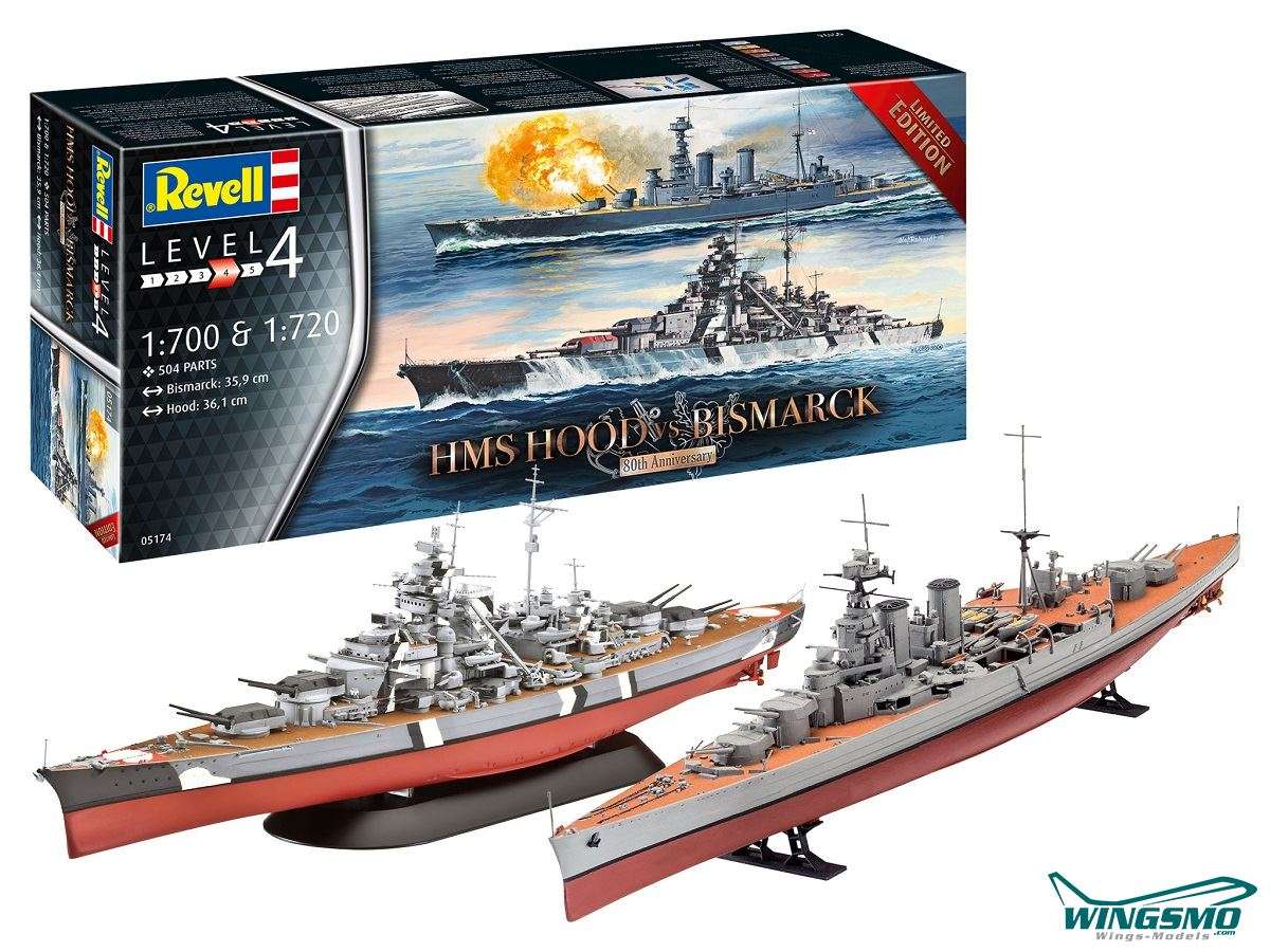 Revell Schiffe HMS Hood vs Bismarck 80th Anniversary 05174