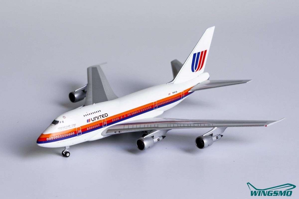 NG Models United Airlines Boeing 747SP Saul Bass Livery named Friendship One N147UA 07015