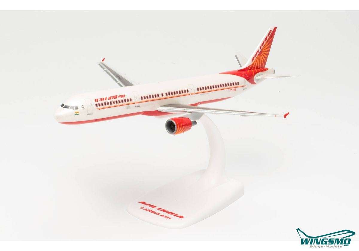 Herpa Wings Air India Airbus A321 613415 Snap-Fit