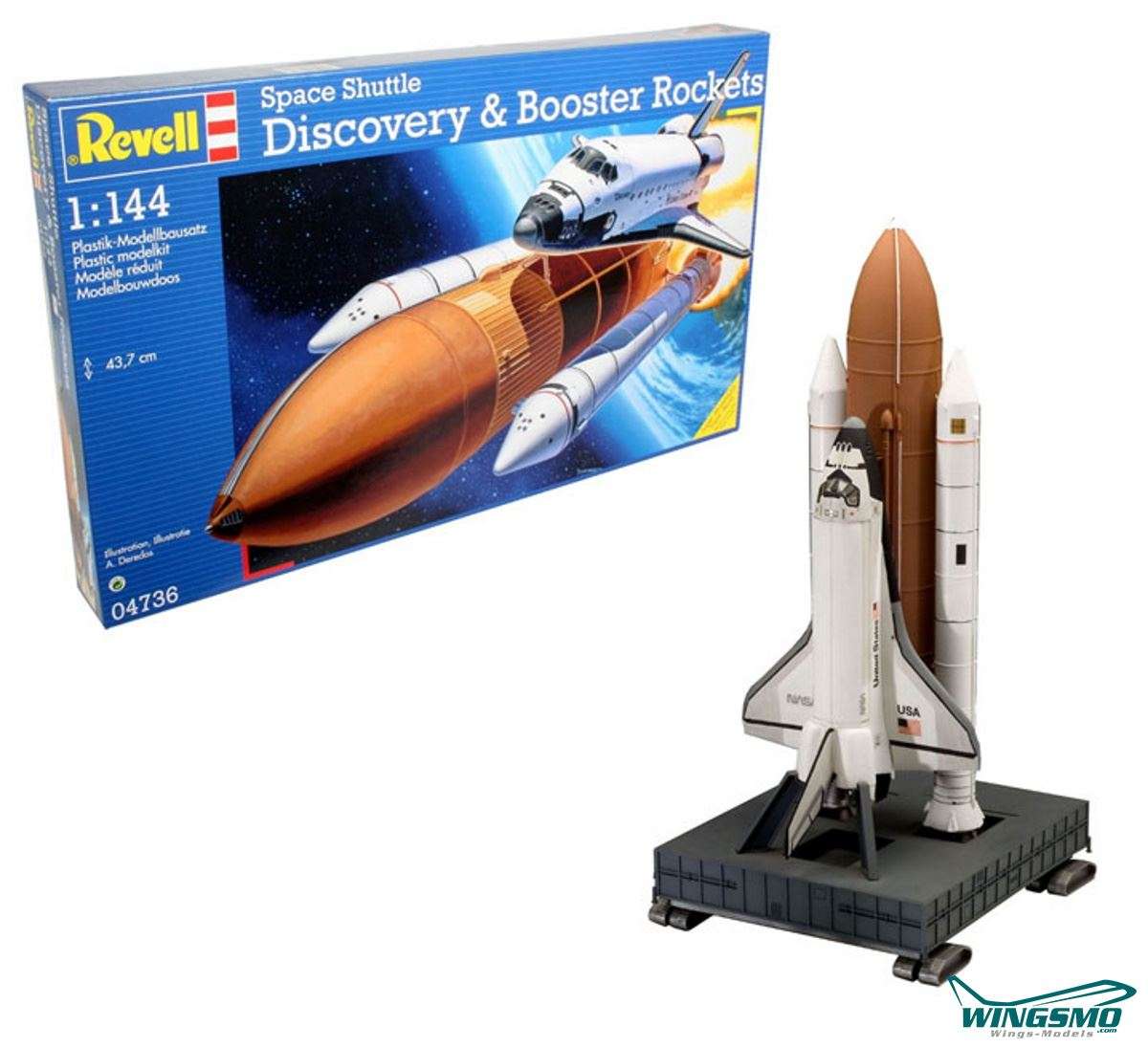 Revell Raumfahrt Space Shuttle Discovery &amp; Booster 1:144 04736