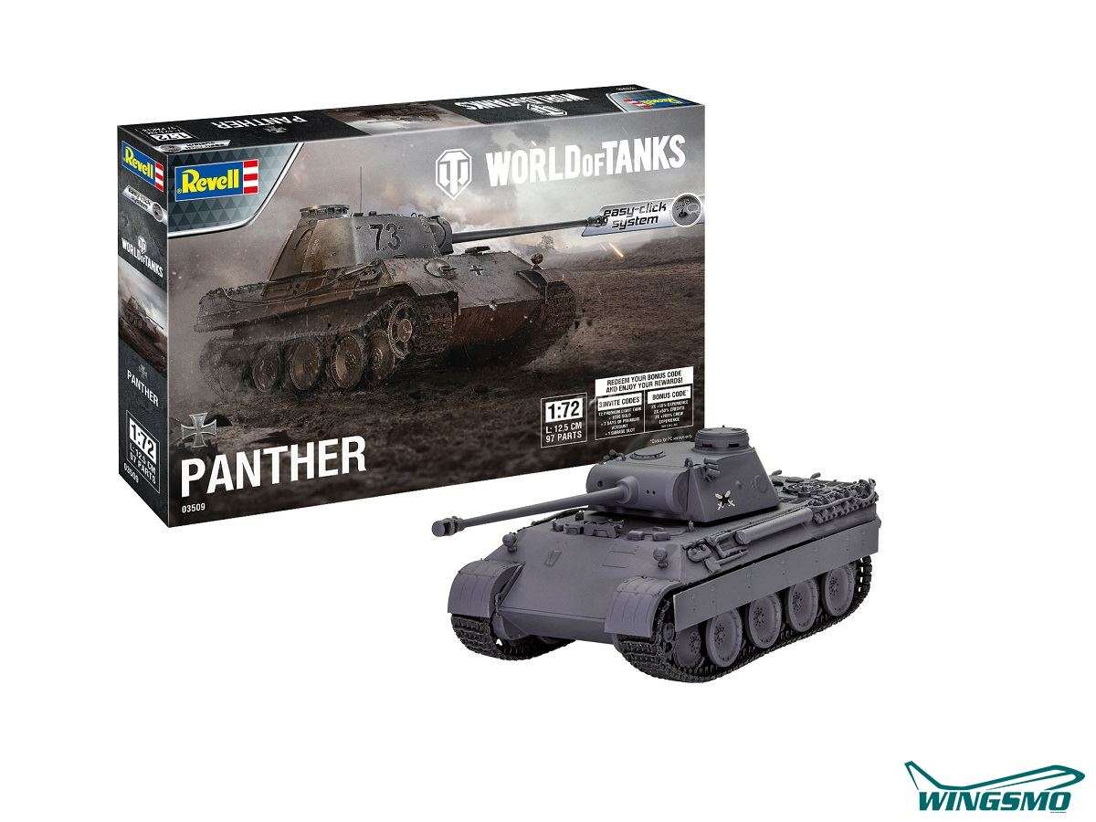 Revell Militär World of Tanks Panther Ausführung D 03509