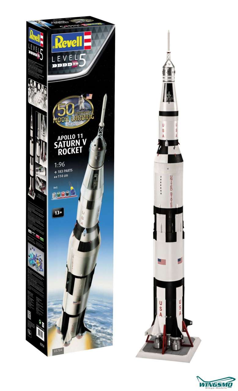 Revell Space Apollo 11 Saturn V Rocket 1:96 03704