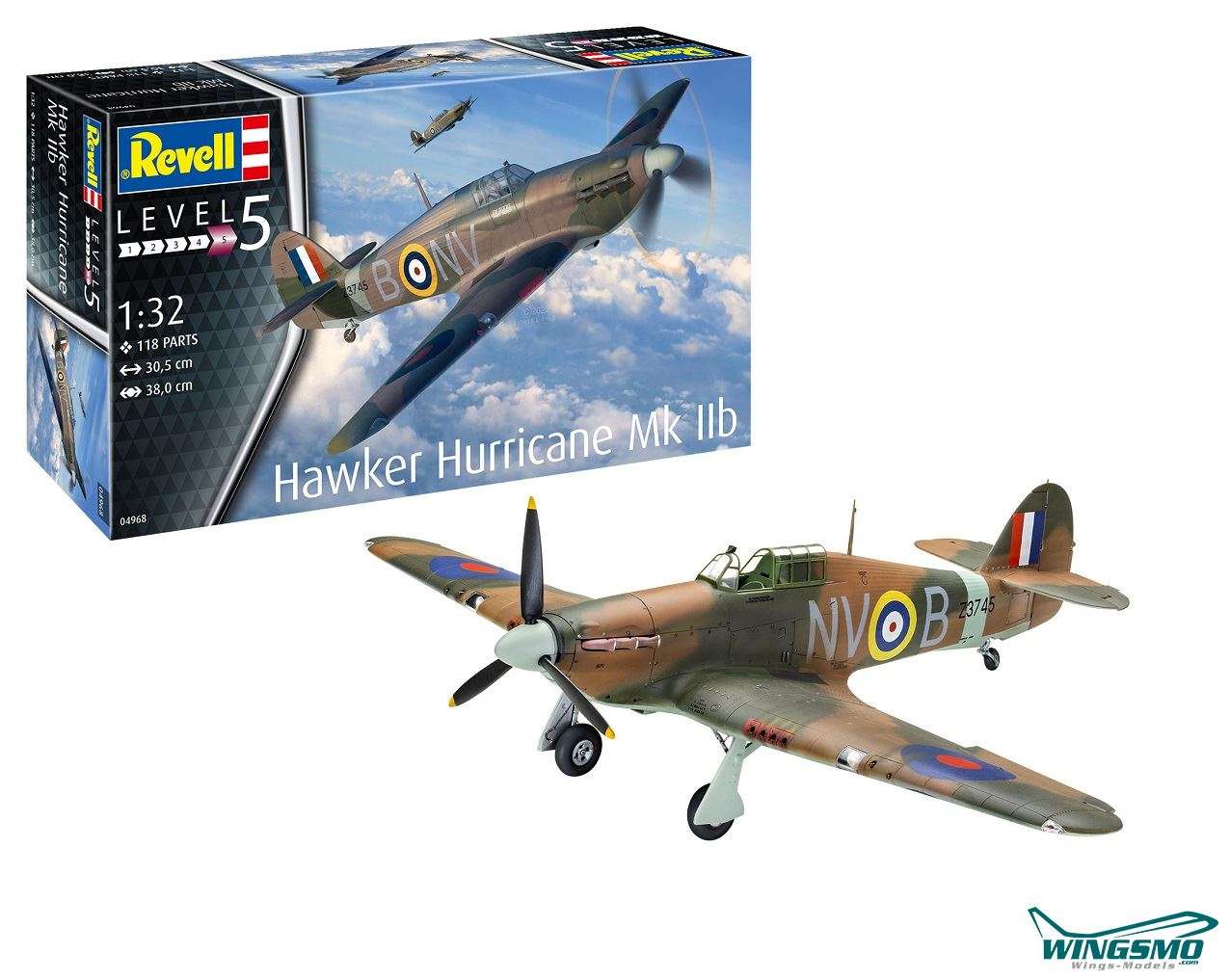 Revell Model kit Hawker Hurricae Mk IIb 04968